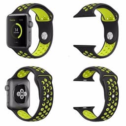 Apple Watch 38mm Sport armbånd Svart-Gul