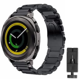 Armbånd rustfrit stål Samsung Gear Sport - Sort