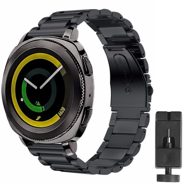 Armbånd rustfrit stål Samsung Gear Sport - Sort