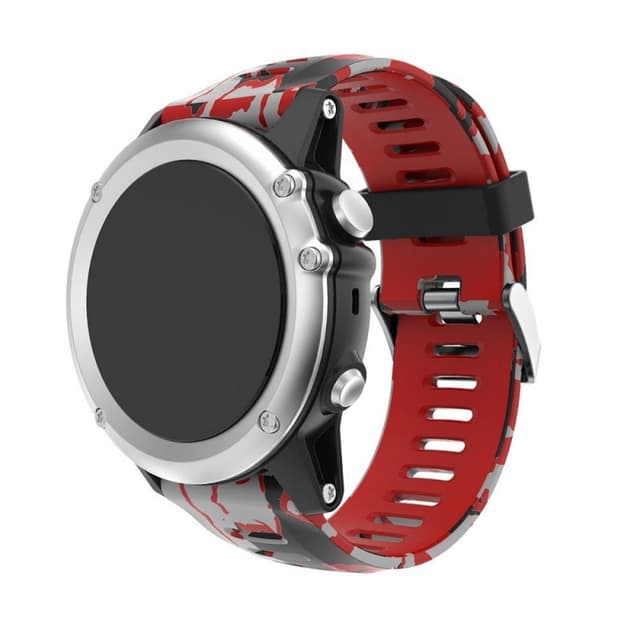 Camo-rannekoru Garmin Fenix Fenix 3 / 5X / 5X Plus - punainen