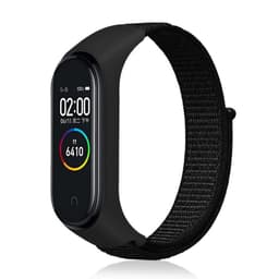 Nylon Armband Xiaomi Mi Band 3 / 4 - Dark Black