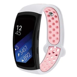 EBN Armbånd Samsung Gear Fit 2/2 Pro - Hvit / Rosa