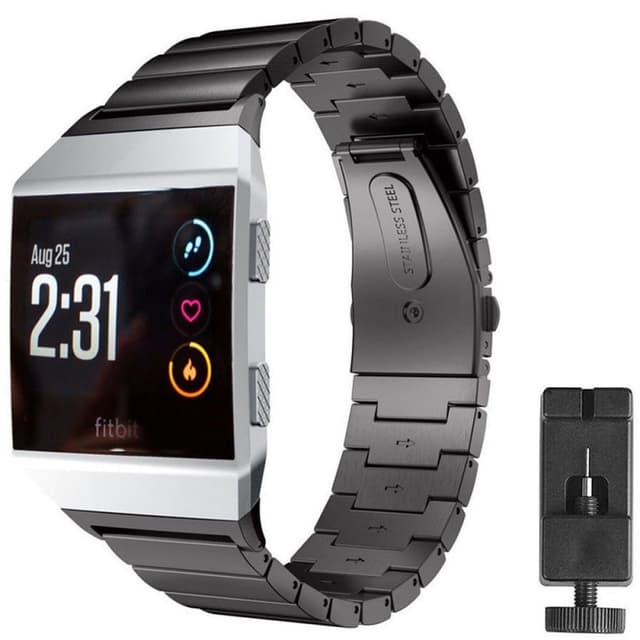 Armband rostfritt stål Fitbit Ionic - Svart