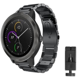Rannekoru ruostumatonta terästä Garmin VivoActive 3 - musta