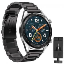Rannekoru RSF-teräs Huawei Watch GT / Magic / TicWatch Pro - musta