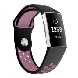 Fitbit Charge 3 EBN Sport rannekoru - musta / Vpunainen