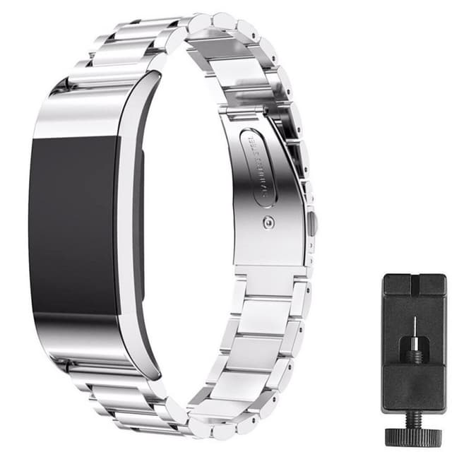 Rustfrit stål armbånd FITBIT Charge 3 - Sølv