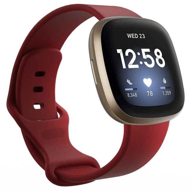 Sport armbånd till Fitbit Versa 3 - Mørkerød