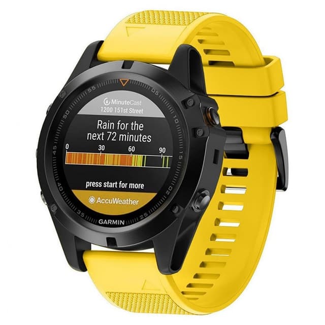 Sport Rannekoru Garmin Fenix 3 / 5X / 5X Plus - keltainen