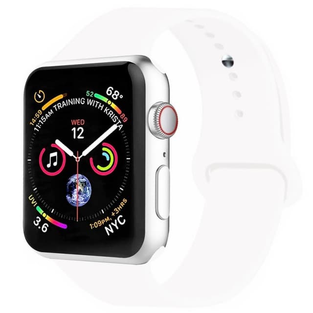Apple Watch 4 (44mm) Sport Rannekoru - Valkoinen