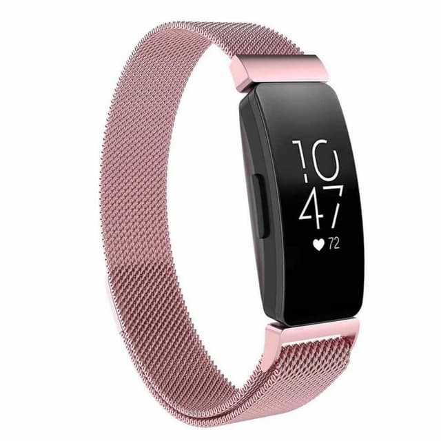 Milanese Magnetiskt Armband FITBIT Inspire / Inspire HR - Rosa