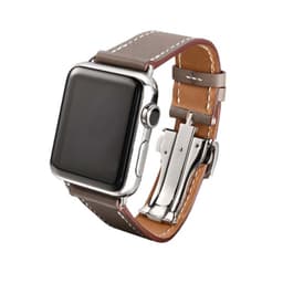 Apple Watch 38mm nahkarannekoru perhonen lukolla  - kahvi