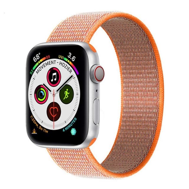Apple Watch 5 (44mm) Nylonarmbånd - Spicy Orange