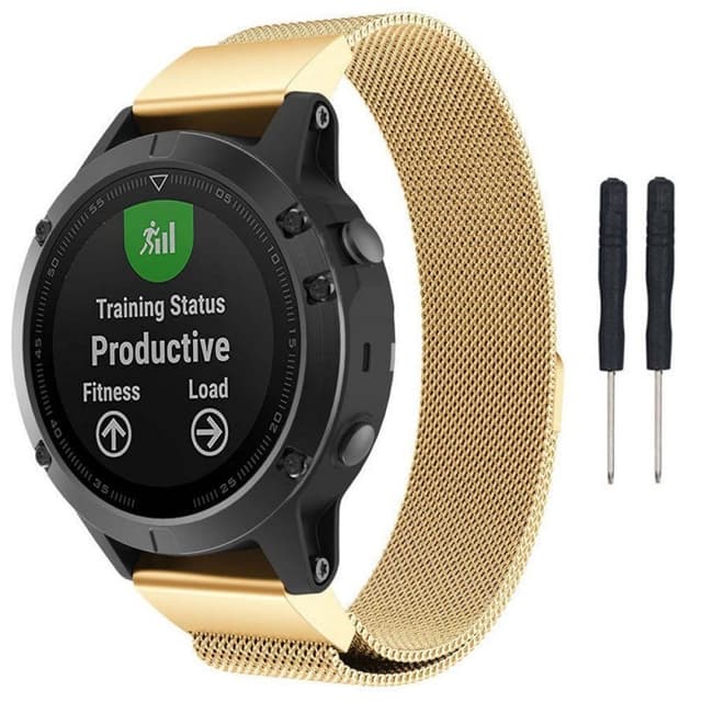 Milanese RSF stål Armband Garmin Fenix 3 / 5X / 5X Plus - Guld