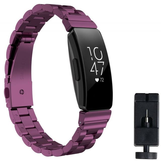 Rustfritt stål armbånd FITBIT Inspire / Inspire HR - Lilla