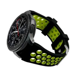 Sport rannekoru reikä Samsung Gear S3 musta-vihreä