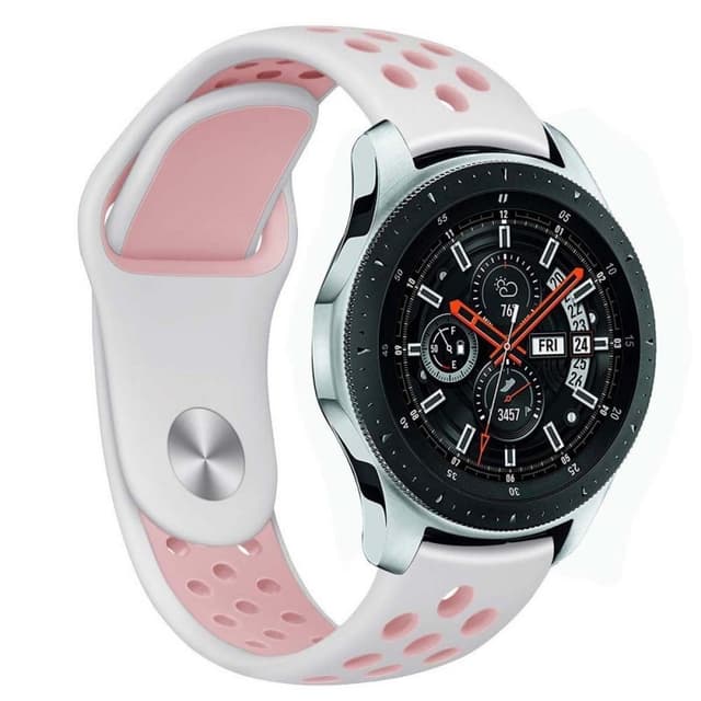 EBN Sport rannekoru Samsung Galaxy Watch 46mm-valkoinen / Vpunainen