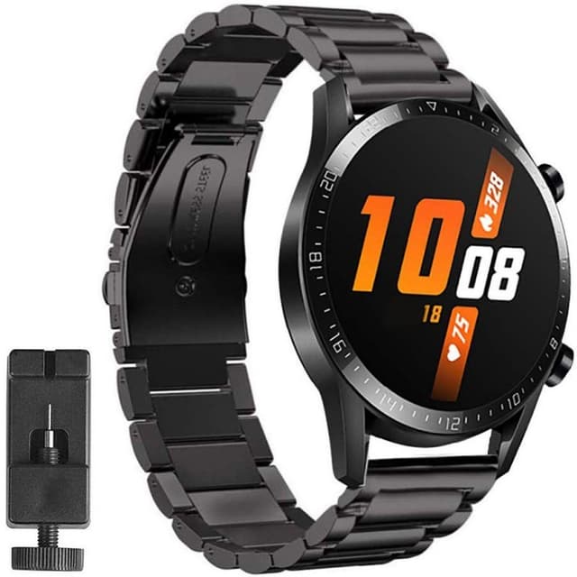Huawei Watch GT2 rustfrit stål armbånd - sort
