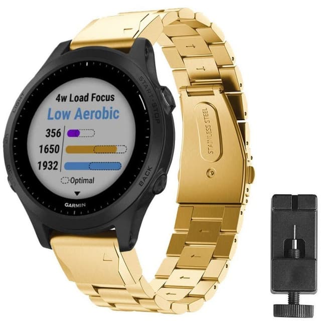 Rannekoru ruostumatonta terästä GARMIN Forerunner 945 - kulta