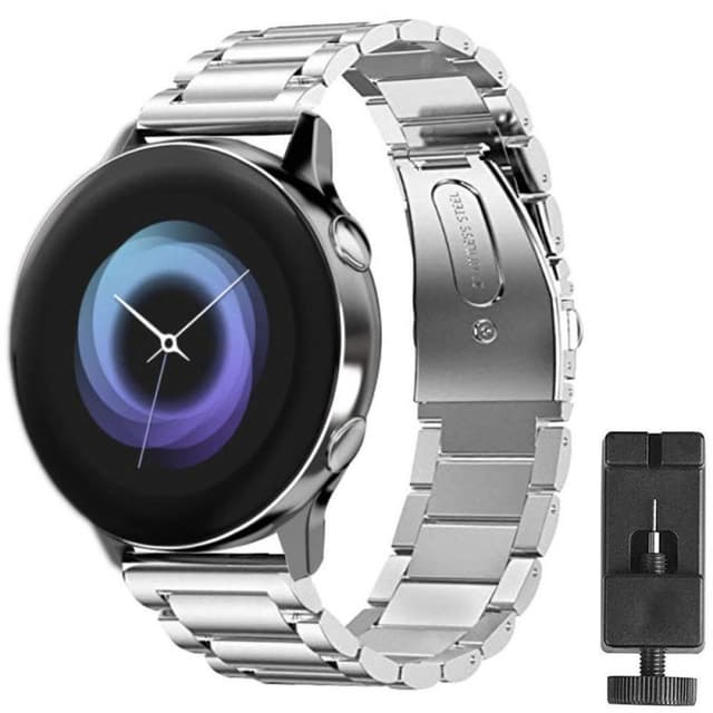 Armbånd rustfritt stål Samsung Galaxy Watch Active - Sølv