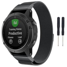 Milanese RSF teräsrannekoru Garmin Fenix 3 / 5X / 5X Plus - musta