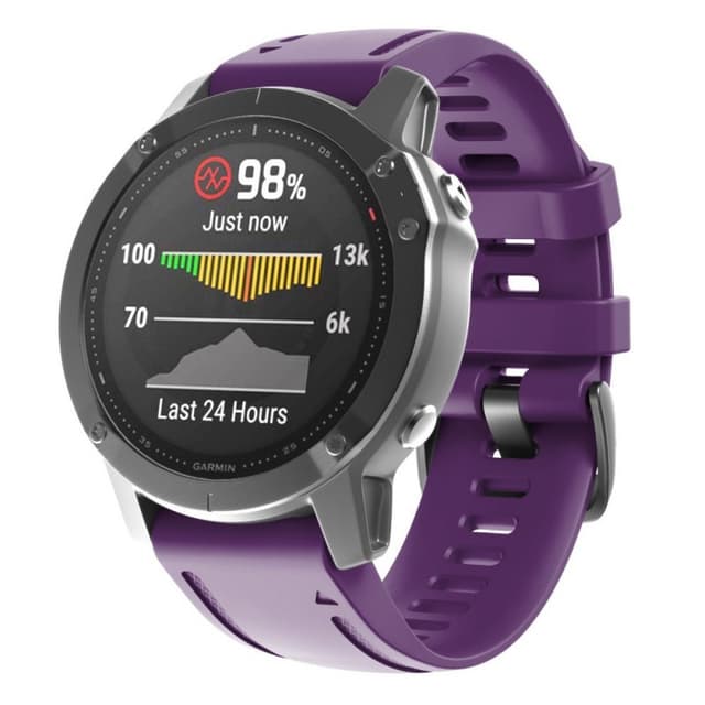 Sport Rannekoru Garmin Fenix 6S - Violetti