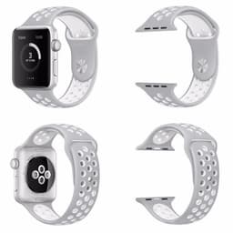 Apple Watch 38mm Sport rannekoru harmaa-valkoinen