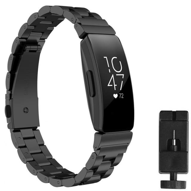Rustfritt stål armbånd FITBIT Inspire / Inspire HR - Svart
