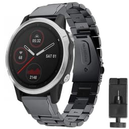 Rustfritt stål armbånd Garmin Fenix 6 - svart