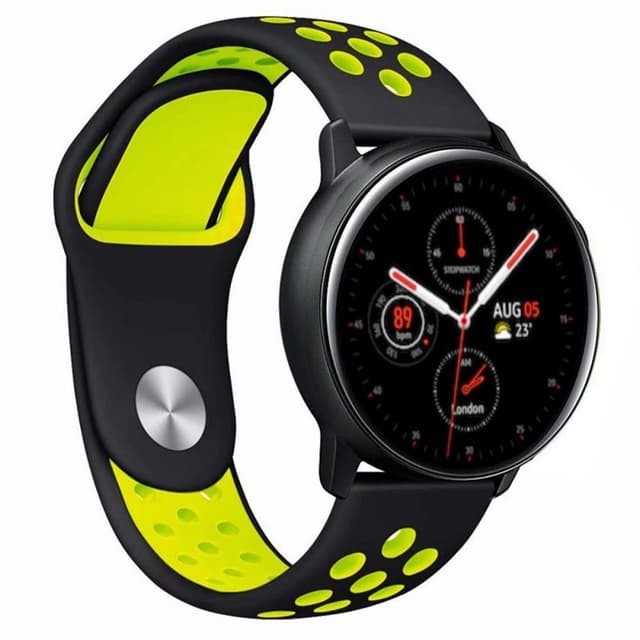 EBN armbånd Samsung Galaxy Watch Active 2 - Sort / Gul