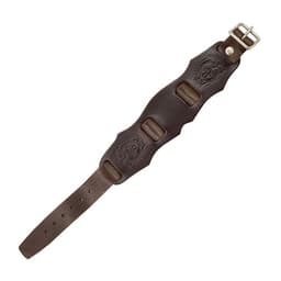 Svenskfremstillet CUFF læderarmbånd  - brun
