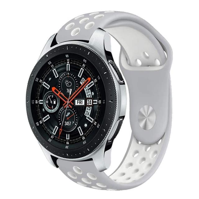 EBN Sport rannekoru Samsung Galaxy Watch 46mm-harmaa / valkoinen