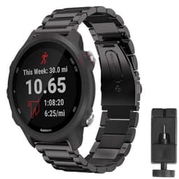 Rannekoru ruostumatonta terästä GARMIN Forerunner 245 / 245M - musta