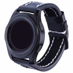 Nahkarannekoru kypsä Samsung Gear S3 Frontier / Classic (musta)