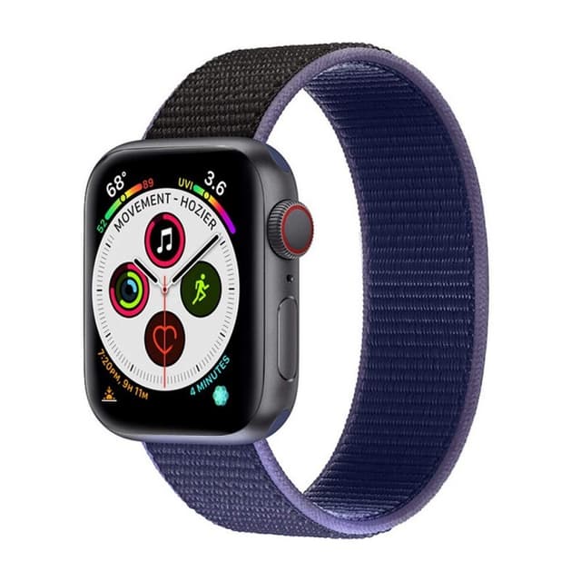 Apple Watch 5 (40 mm) nylonrannekoru - keskiyön musta