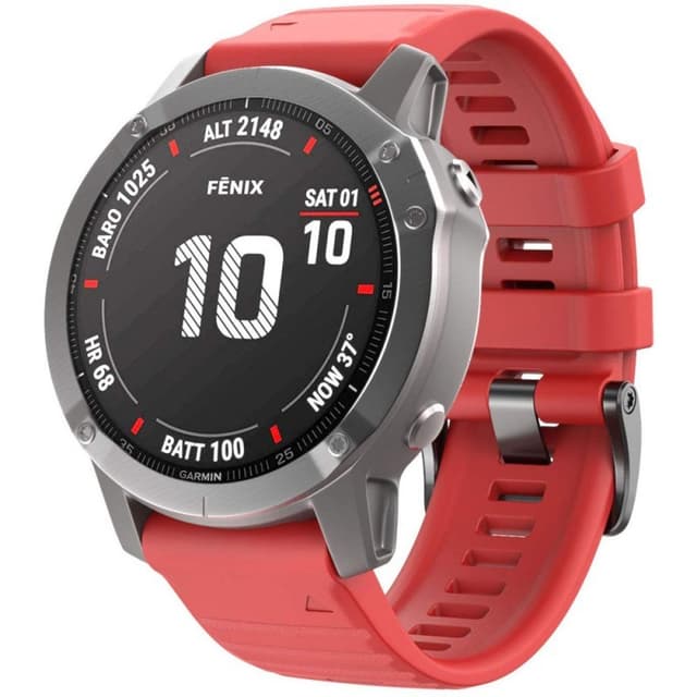 Sport Armband Garmin Fenix 6 / 6 Pro - Röd