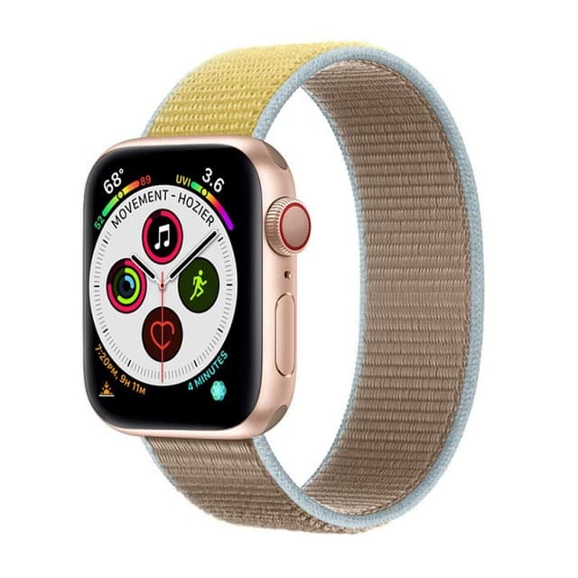 Apple Watch 5 (44mm) Nylon Armbånd - Camel