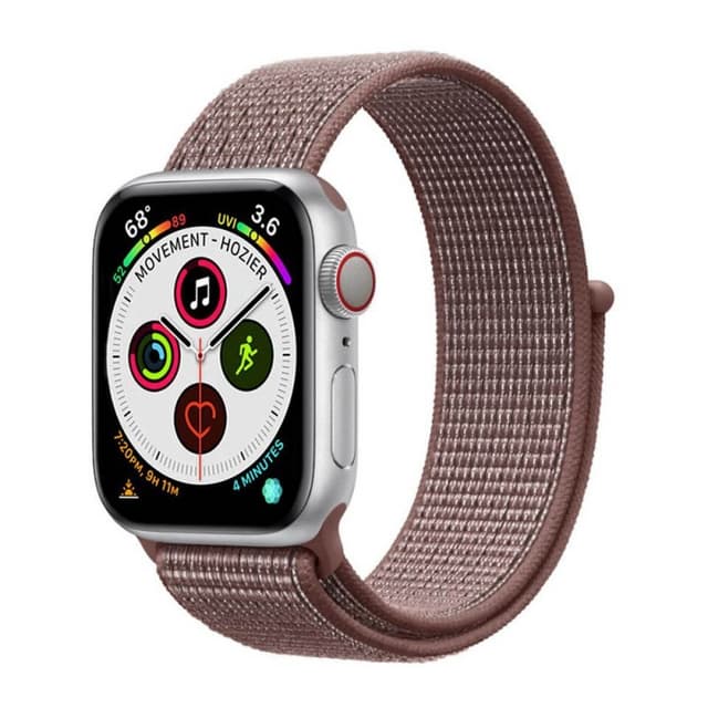 Apple Watch 5 (44 mm) nylonrannekoru - Smoke Mauve