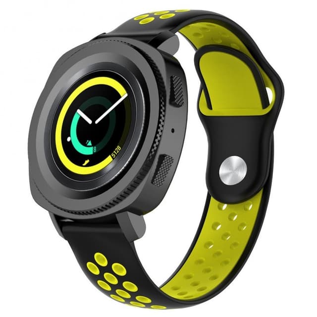 EBN Sport rannekoru Samsung Gear Sport - musta / keltainen
