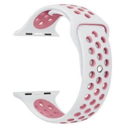 Apple Watch 42mm Sport rannekorun Valkoinen / Vpunainen