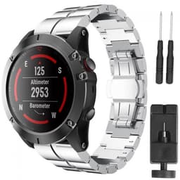 Kaksirivinen RSF-teräs Garmin Fenix 3 / 5X / 5X Plus - hopea