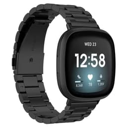 Armbånd Rustfritt stål Fitbit Versa 3 - Svart