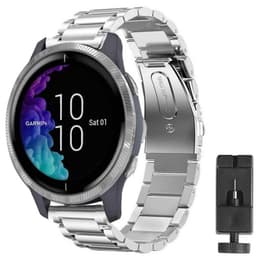 Rustfrit stål armbånd Garmin Venu - sølv