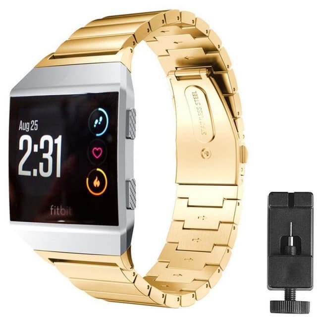 Armbånd rustfritt stål Fitbit Ionic - gull