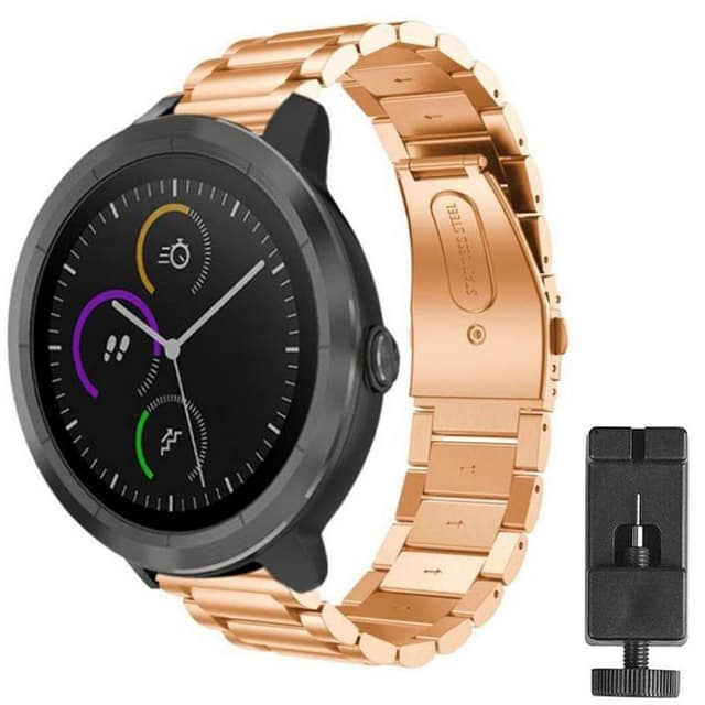 Armband rostfritt stål Garmin VivoActive 3 - Rosè