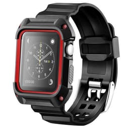 Apple Watch 38mm Armor rannekoru - musta / punainen