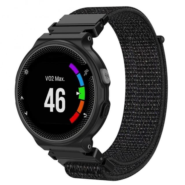 Nylon armbånd Garmin Forerunner 220/230/235/620/630 / 735XT - sort