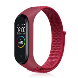 Nylon Armband Xiaomi Mi Band 3 / 4 - Röd