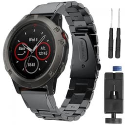 Rannekoru RSF-teräs Garmin Fenix 3 / 5X / 5X Plus - musta