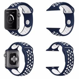 Apple Watch 38mm Sport armbånd Blå-Hvit
